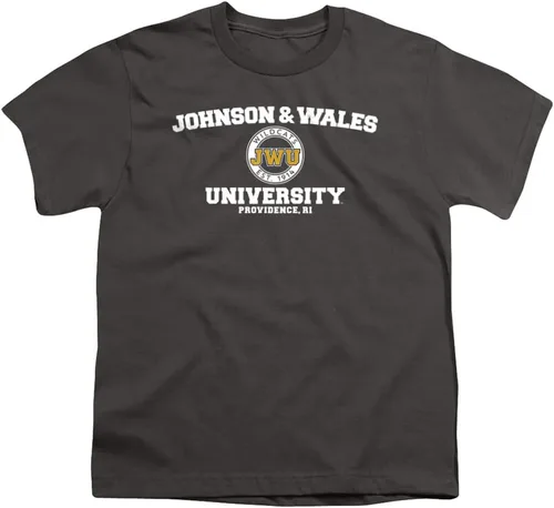 Vista 9 de Camiseta oficial de Johnson & Wales University con logotipo circular para niños y niñas Athletic Heather