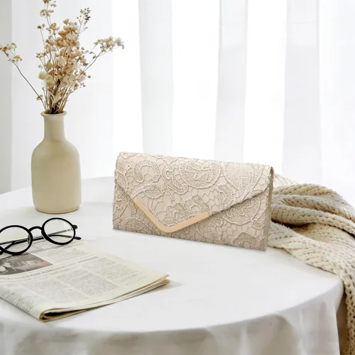 Vista 5 de Bolso de mano Larcenciel para mujer, bolso de lentejuelas brillante con cadena, bolso de noche con destellos para fiestas y graduaciones