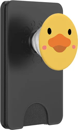 Vista 7 de Cara de pato divertido pato amarillo de goma lindo pato PopSockets estándar PopGrip