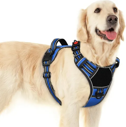 Vista 9 de Eagloo Arnés para perro de tamaño pequeño, fácil de llevar con 3 hebillas, arnés ajustable sin tirones para mascotas con sistema MOLLE, chaleco