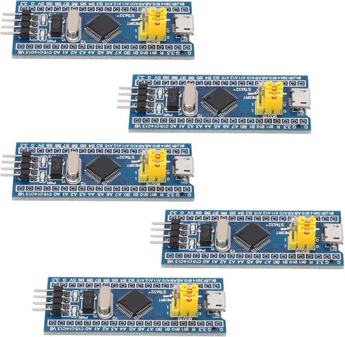 Vista 6 de STM32F103C8T6 Placa de desarrollo de sistema mínimo 5-Pack Kit de núcleo de 40 pines para proyectos de electrónica integrada y aprendizaje