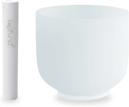 Vista 15 de TOPFUND Juego de 3 cuencos de cristal de color (8 pulgadas F+7 pulgadas C + 6 pulgadas) 432 Hz con funda de transporte resistente y mazos 432Hz