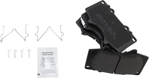 Vista 4 de TRQ Kit de rotor de pastillas de freno metálicas de primera calidad con productos químicos compatibles con Toyota Truck SUV