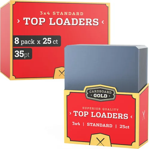 Vista 9 de Cardboard Gold Cargadores superiores de 35 puntos para tarjetas - 500