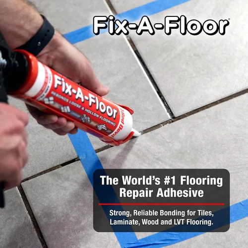 Vista 6 de Adhesivo para reparación de azulejos Fix-A-Floor – Adhesivo de fuerza extra para azulejos, mármol, piedra, madera – Fácil reparación DIY