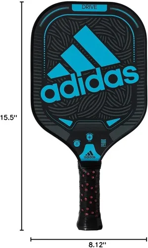 Vista 3 de Adidas Drive Pickleball Paddle - Superficie de fibra de vidrio - Reforzado con carbono - Nido de abeja de polipropileno de baja densidad - Con grano