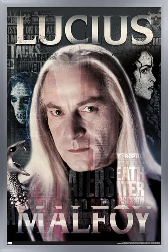 Vista 8 de Trends International The Wizarding World: Harry Potter - Póster de pared de Lucius Malfoy, 34 pulgadas de largo x 22.4 W, versión premium sin marco