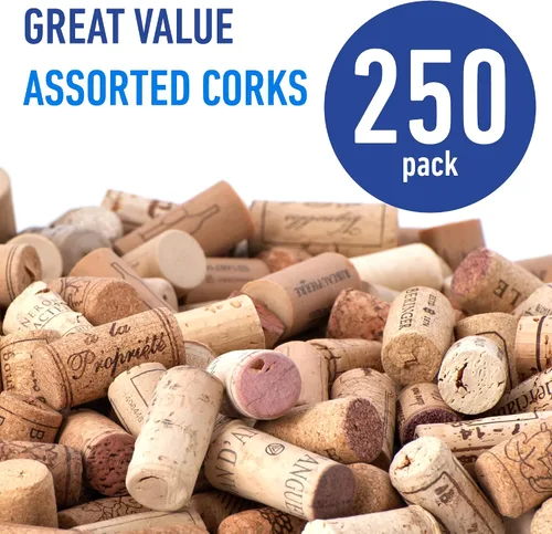 Vista 3 de Corchos reciclados de alta calidad, corchos de vino naturales de todo Estados Unidos, 250