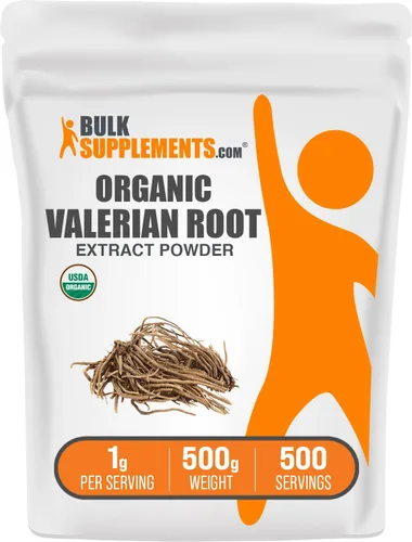 Vista 6 de BulkSupplements. com Extracto de raíz de valeriana en polvo, extracto de valeriana, para el bienestar general, sin gluten, 500 mg por porción, 100 g
