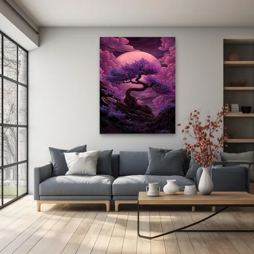 Vista 3 de VOCBAN Tree of Life Wall Art The Picture Artwork Canvas Prints Tree Pictures Poster Retro Artwork for Bedroom Living Room Home