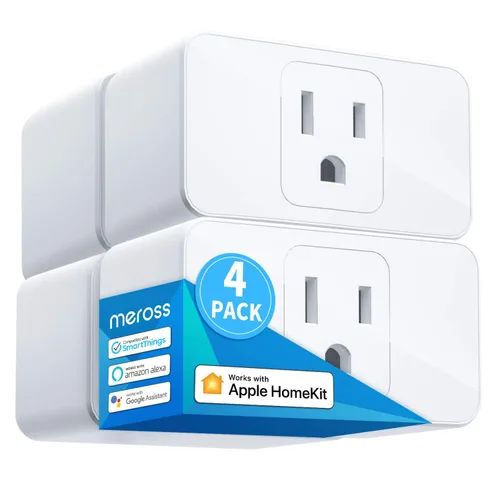 Vista 10 de meross Enchufe inteligente Mini, 15 A y Wi-Fi fiable, compatible con Apple HomeKit, Siri, Alexa, Echo, Google Assistant y Nest Hub, control