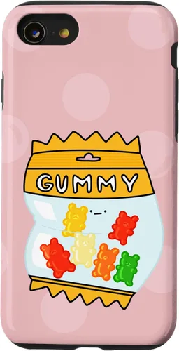 Vista 13 de Funda de caramelo de oso de goma Kawaii para iPhone 15