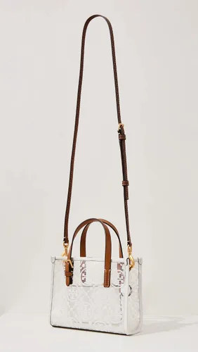 Vista 3 de Tory Burch Mini bolso cuadrado T Monogram TPU para mujer