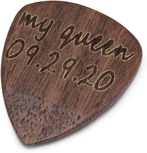 Vista 17 de Albertband Regalos personalizados para padres, soporte de púas de guitarra de madera, fotos de guitarra con estuche, púas de guitarra fina, 3