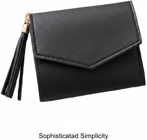 Vista 14 de Cartera con tarjetero RFID para mujer, billetera delgada, plegable, multitarjeta, con cremallera, monedero