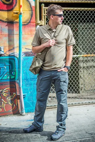 Vista 4 de Helikon-Tex - Pantalones tácticos urbanos UTP para hombre, estilo cargo militar