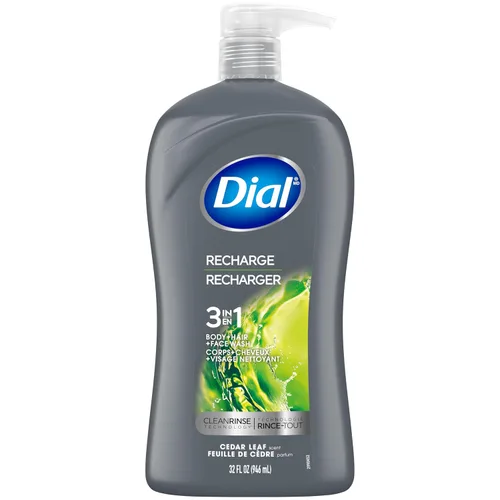 Vista 14 de Dial Men 2 en 1 Jabón para cuerpo y cara, Carbón Activado, 16 fl oz, paquete de 4, Jabón exfoliante suave para cuerpo con tecnología de enjuague