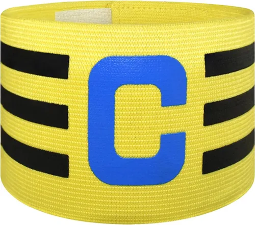 Vista 13 de Sports Captain C Arm Band for Team Training, Unisex Elastic Soccer Captain Armband Adjustable Outdoor Football Player Captain's ArmBands for Adult