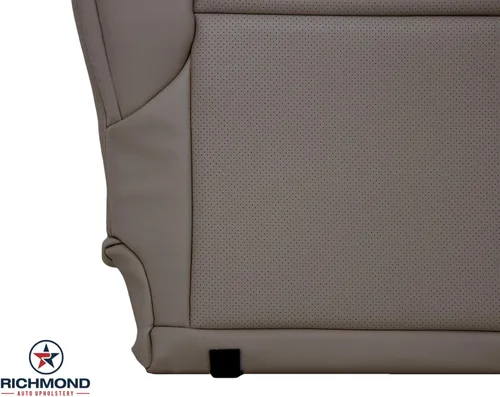 Vista 6 de Richmond Auto Upholstery - Funda de asiento de piel perforada de repuesto para el lado del conductor, color marrón oscuro