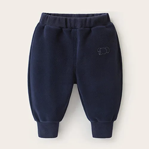 Vista 2 de Pantalones largos de algodón para niños y niñas pequeñas, para otoño e invierno, cálidos, gruesos, de animales
