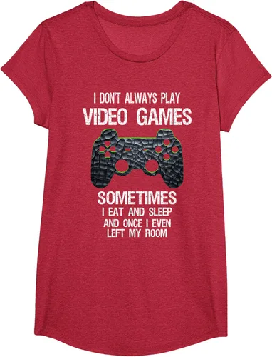 Vista 77 de Funny Gamer Video Games - Camiseta para niños y adolescentes, ajuste clásico, color negro, mezcla de algodón, Negro