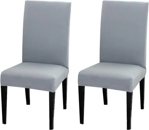 Vista 41 de Dimatic Paquete de 2 fundas elásticas de licra para sillas de comedor, extraíbles y lavables, fundas protectoras para sillas de comedor, cocina
