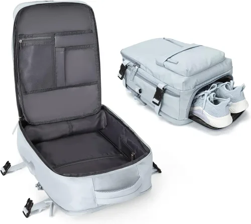 Vista 75 de VGCUB Mochila grande de viaje para trabajo, negocios, mochila para computadora portátil aprobada para vuelo, para mujeres y hombres, mochila