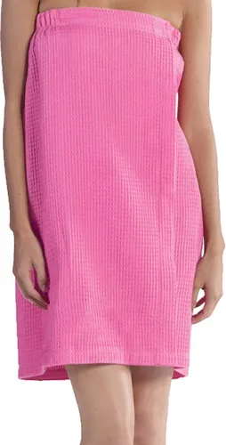 Vista 11 de BY LORA Women's Shower Wrap Bath Robe, Lightweight Waffle Body Spa Wrap For Ladies