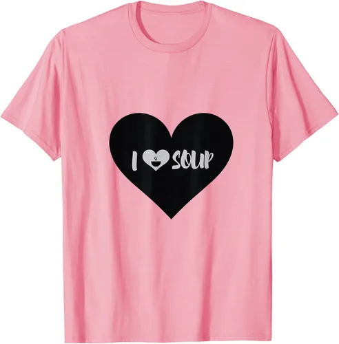 Vista 92 de I Love Soup - Camiseta de regalo con forma de corazón, Blanco, S Asfalto