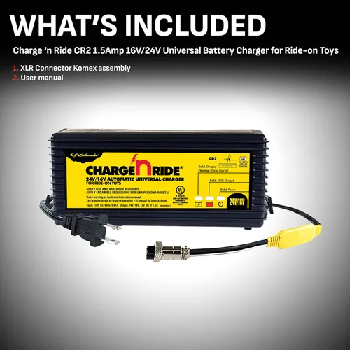 Vista 4 de Cargador de batería universal de Schumacher Charge 'n Ride, 1.5 Amp 24 voltios