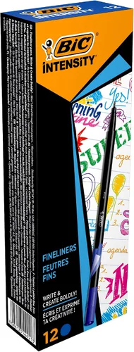 Vista 11 de Bic Intensity - Bolígrafos de punta fina (0.016 in, 12 unidades), color negro