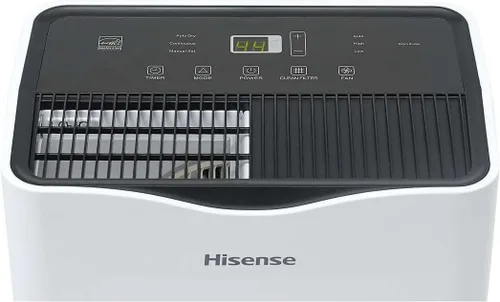 Vista 4 de Hisense Deshumidificador portátil de 35 pintas, 3,000 pies cuadrados, sistema de flujo de aire de bajo ruido, filtro lavable extraíble de 3