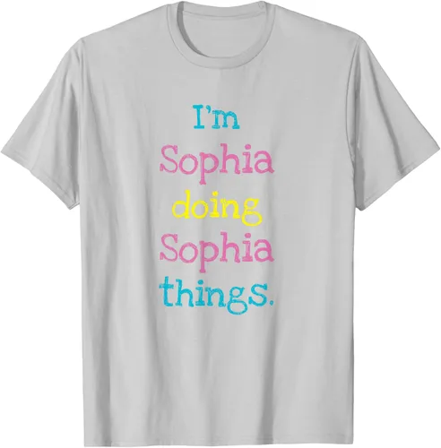 Vista 42 de Sophia - Camiseta con texto personalizado para niñas