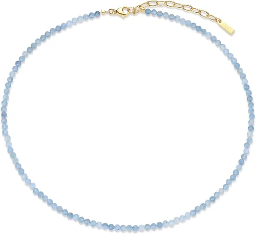 Vista 7 de COAI Collar de piedras preciosas para mujer, delicado collar de cuentas