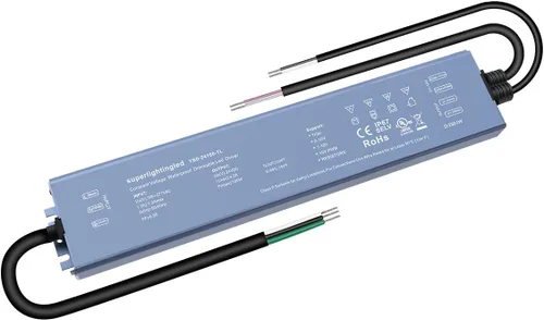 Vista 10 de 12 V CC 100 W con certificación UL 0-10 V y TRIAC regulable impermeable IP67 fuente de alimentación más delgada transformador de bajo voltaje de 110