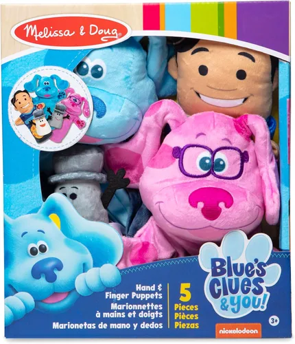 Vista 3 de Melissa & Doug Blue's Clues & You! Marionetas de mano y dedo (5 piezas)