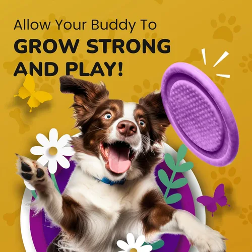 Vista 7 de Suplemento de cadera y articulaciones para perros, glucosamina condroitina aprobada por veterinarios para perros, soporte de flexibilidad y fuerza