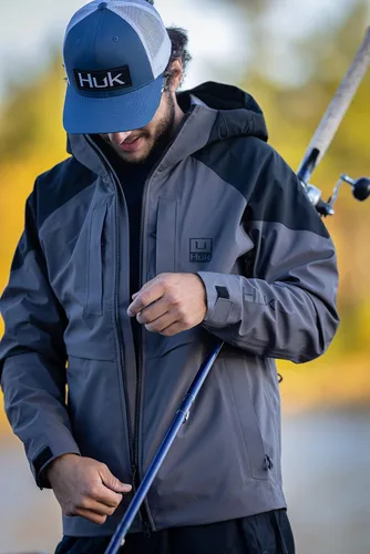 Vista 3 de HUK Icon X Superior 3L Shell Chaqueta con capucha impermeable y resistente al viento