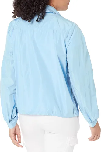 Vista 5 de Calvin Klein Chaqueta deportiva esencial cómoda de nailon resistente al agua para mujer