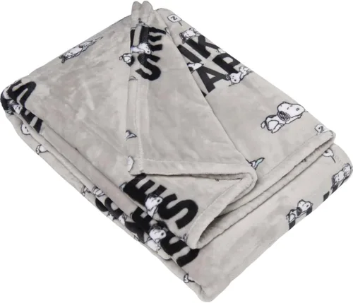 Vista 2 de Berkshire Peanuts Snoopy I Like NAPS - Manta gris de 50 x 70 pulgadas Gris - Me gustan las siestas