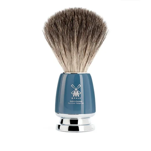Vista 3 de MÜHLE RYTMO - Juego de afeitado húmedo de 3 hojas Pure Badger de 3 cuchillas, perfecto para uso diario, afeitado suave con calidad de peluquería