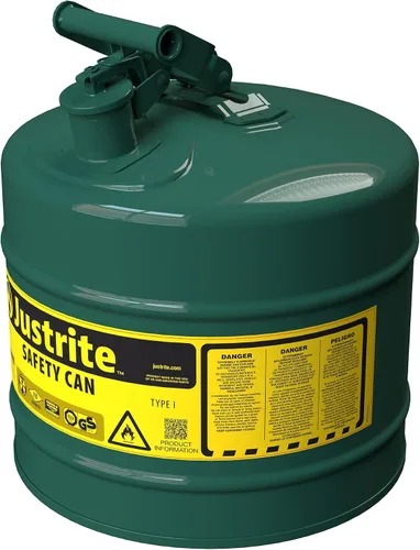 Vista 8 de Justrite Type I - Caja de seguridad de acero galvanizado Verde
