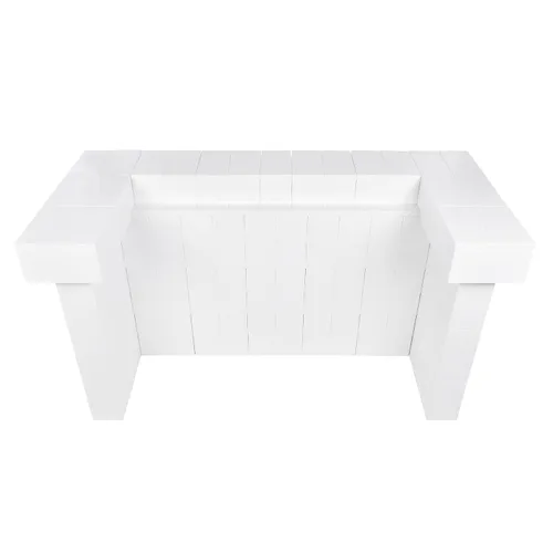 Vista 8 de EverBlock Kit de barra y mostrador en voladizo de 4 pies para uso en el hogar, ventas o eventos Bloques de construcción gigantes Fácil