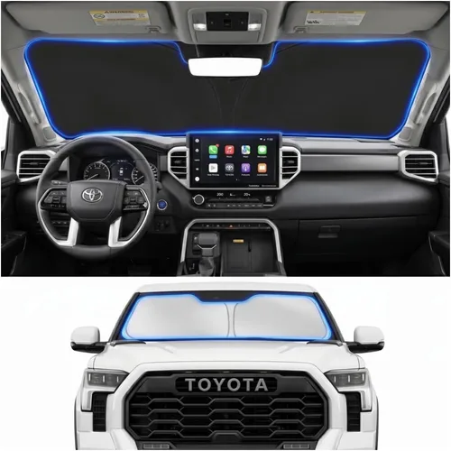 Vista 73 de Parasol para parabrisas para BMW X1 E84 2016-2024 2025, accesorios – Cubierta de parasol para parabrisas de ventana delantera, ajuste personalizado