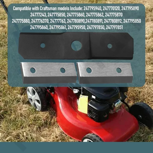 Vista 5 de Kit de cuchillas trituradoras 781-0490 742-0571 de repuesto para trituradora Craftsman Troy-Bilt MTD para trituradora de madera, compatible