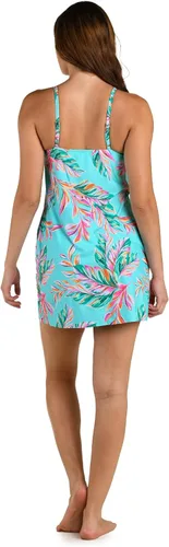 Vista 4 de 24th & Ocean Vestido de cuello alto para mujer Aguamarina/ Ibiza Palms