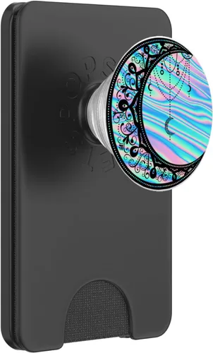Vista 6 de Astrología Pagana Wicca Bruja Regalo Atrapasueños Cristales Luna PopSockets MagSafe PopGrip para iPhone
