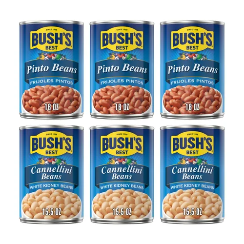 Vista 13 de Bush's Best Paquete variado de frijoles horneados dorados y frijoles blancos Hominy de 1 CT