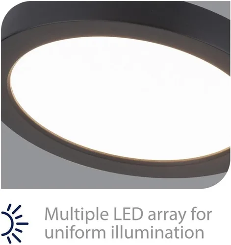 Vista 5 de WAC Lighting, Redondo LED Energy Star Montaje empotrado 3500K en negro