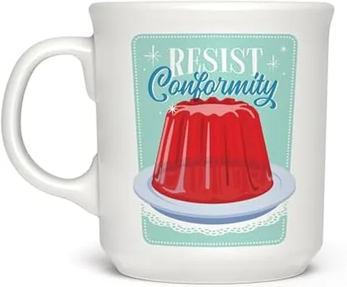 Vista 12 de Genuine Fred Taza de cerámica con texto en inglés "Say Anything", con texto en inglés "I LOVE GOSSIP", apta para lavavajillas